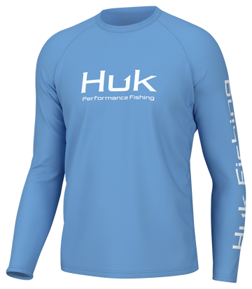 Huk Vented Pursuit Long Sleeve Hoodie Marolina Blue XL