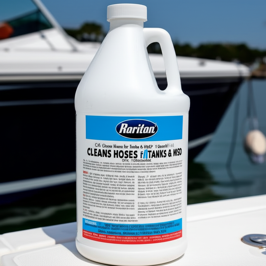AI generated image for Raritan C.H. Cleans Hoses f/Tanks & MSD - 1 Quart