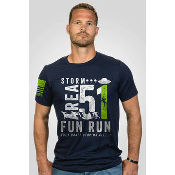 STORM AREA 51 FUN RUN T-SHIRT - NAVY - SMALL