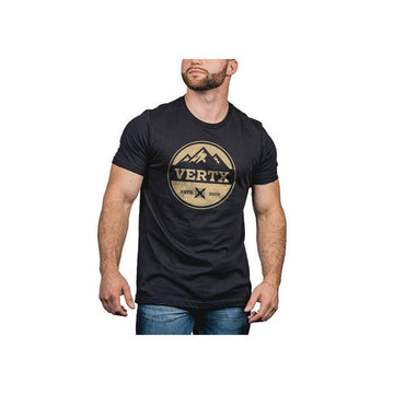 TRI-PEAK TEE - DARK GRAY, SMALL