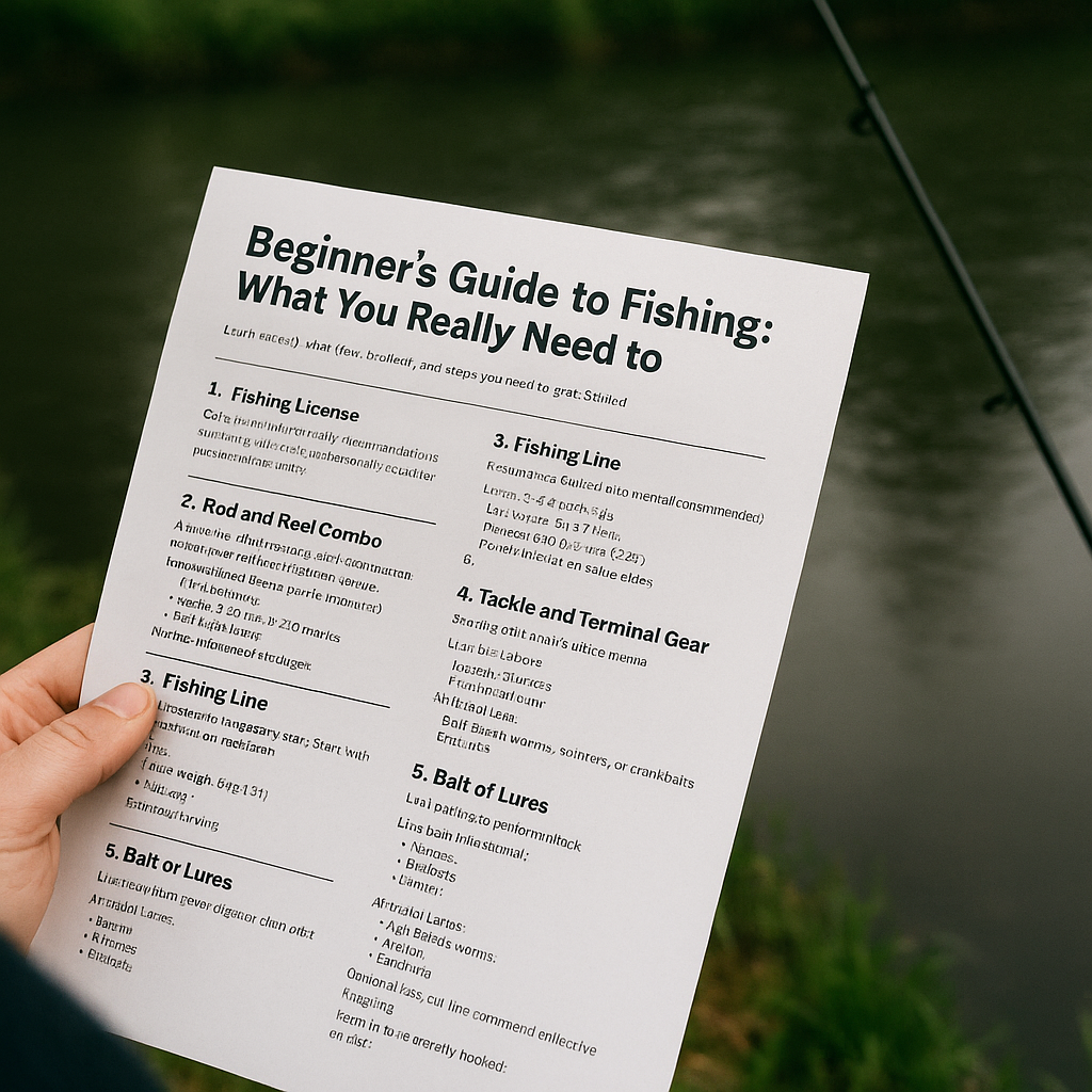 Beginner’s Guide to Fishing: What You Really Need to Get Started