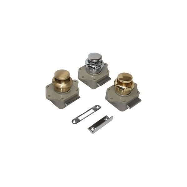 Sea-Dog Push Button Rim Latch - Polished Chrome