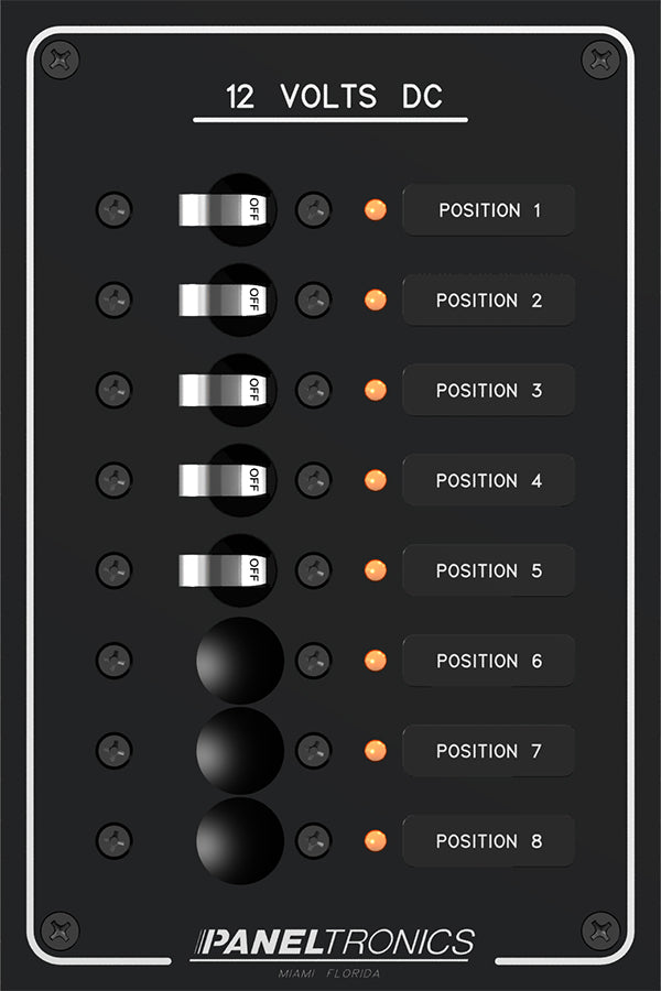 Paneltronics Bus Bar 8 Pos & 1 1/4 Hole f/Power Connect