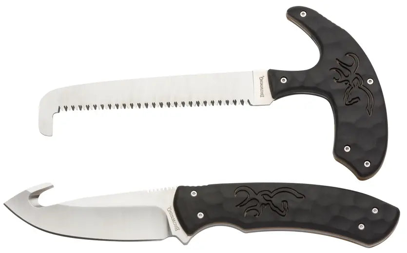 PRIMAL COMBO 2 PIECE - BLACK, GUTHOOK / SKINNER BLADE AND SAW
