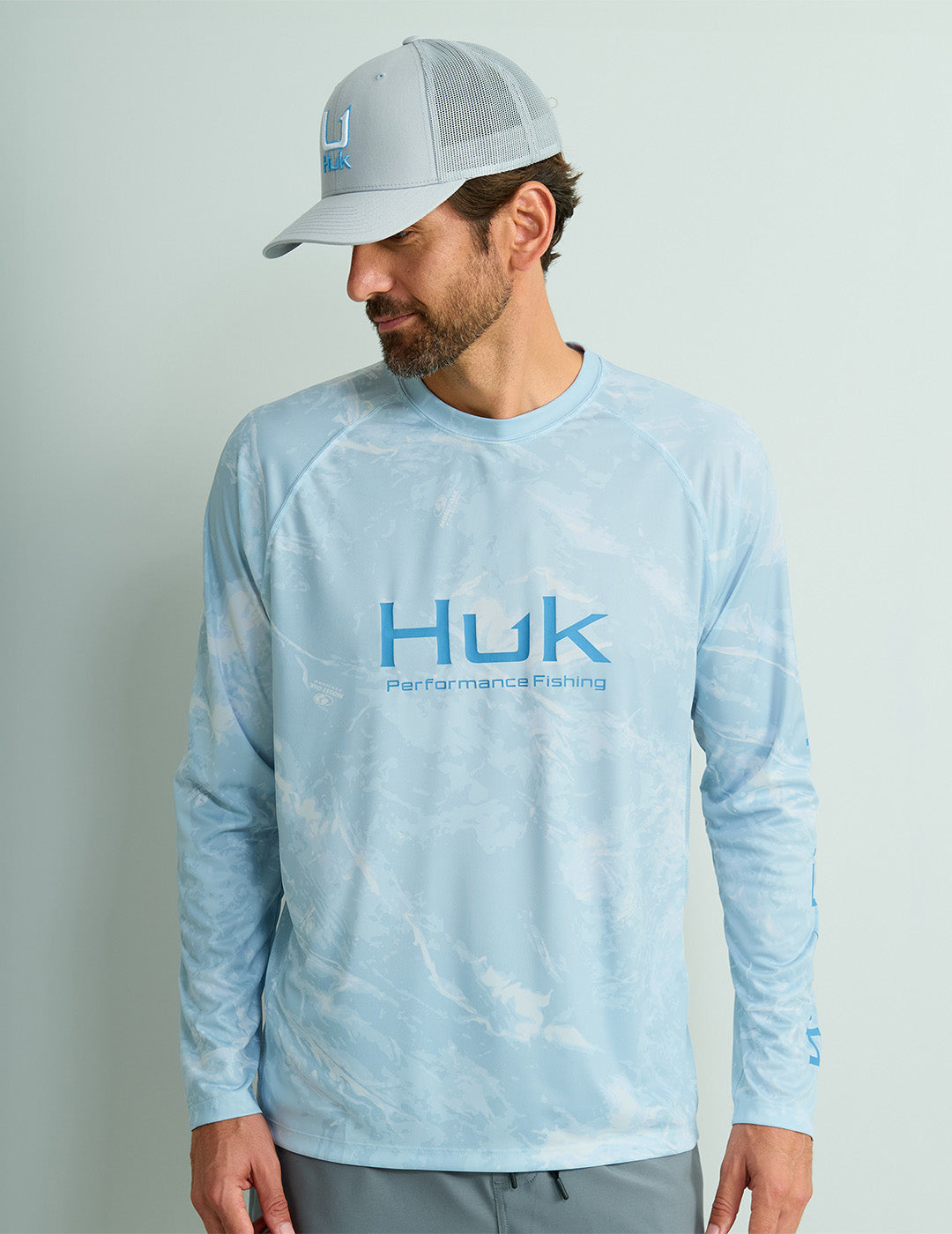 Huk Vented Pursuit Long Sleeve Hoodie Marolina Blue XL