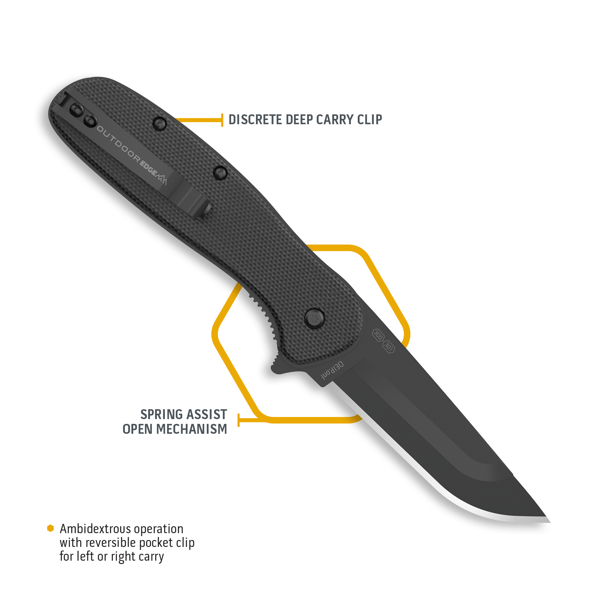 OD EDGE RAZOR VX2 G10 SPRNG ASST GRN