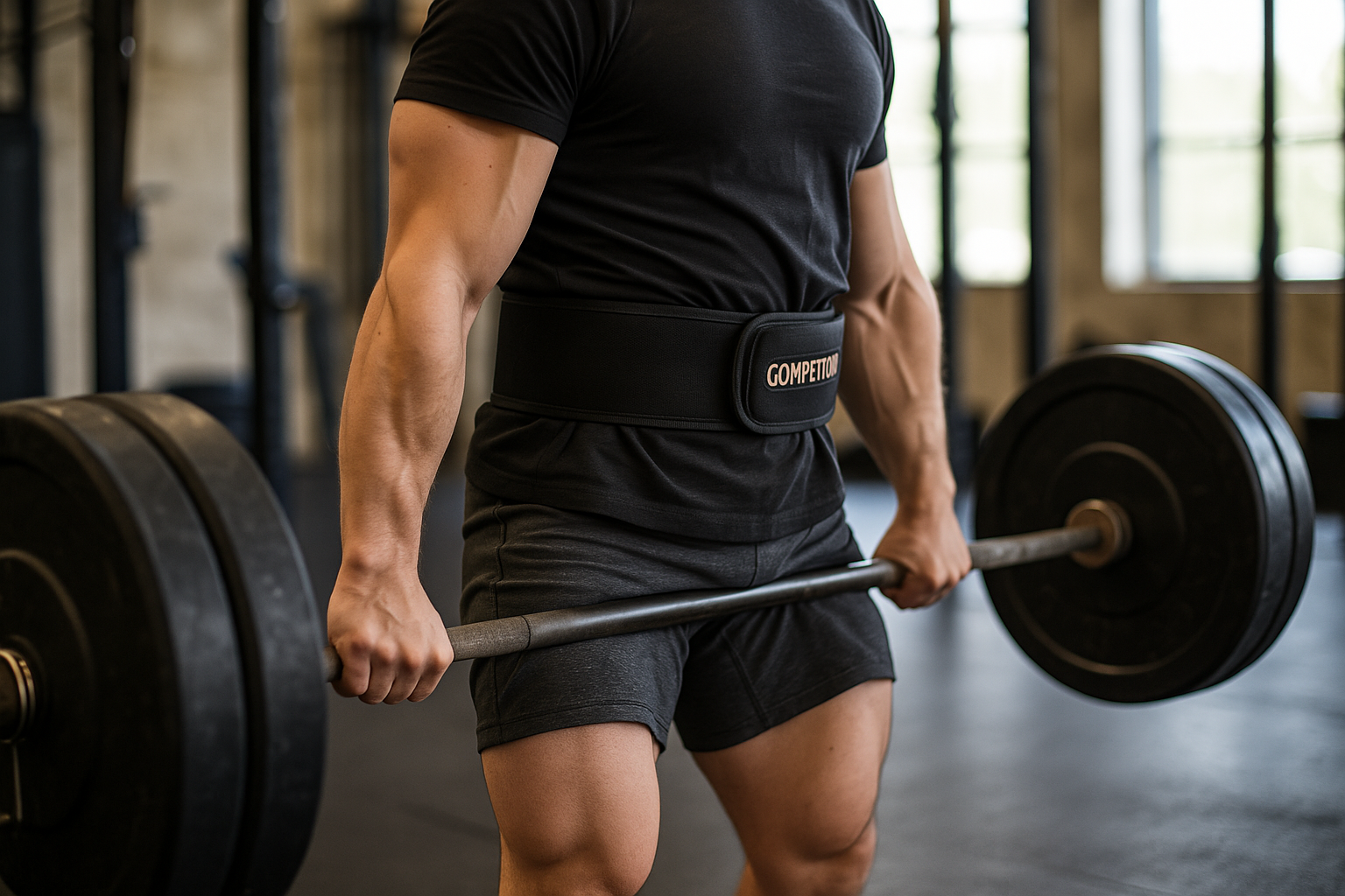 Action shot during workout