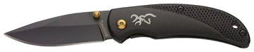 PRISM 3 - BLACK, DROP POINT, PLAIN EDGE, 2 3/8\" BLADE