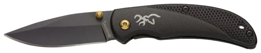 PRISM 3 - BLACK, DROP POINT, PLAIN EDGE, 2 3/8\" BLADE