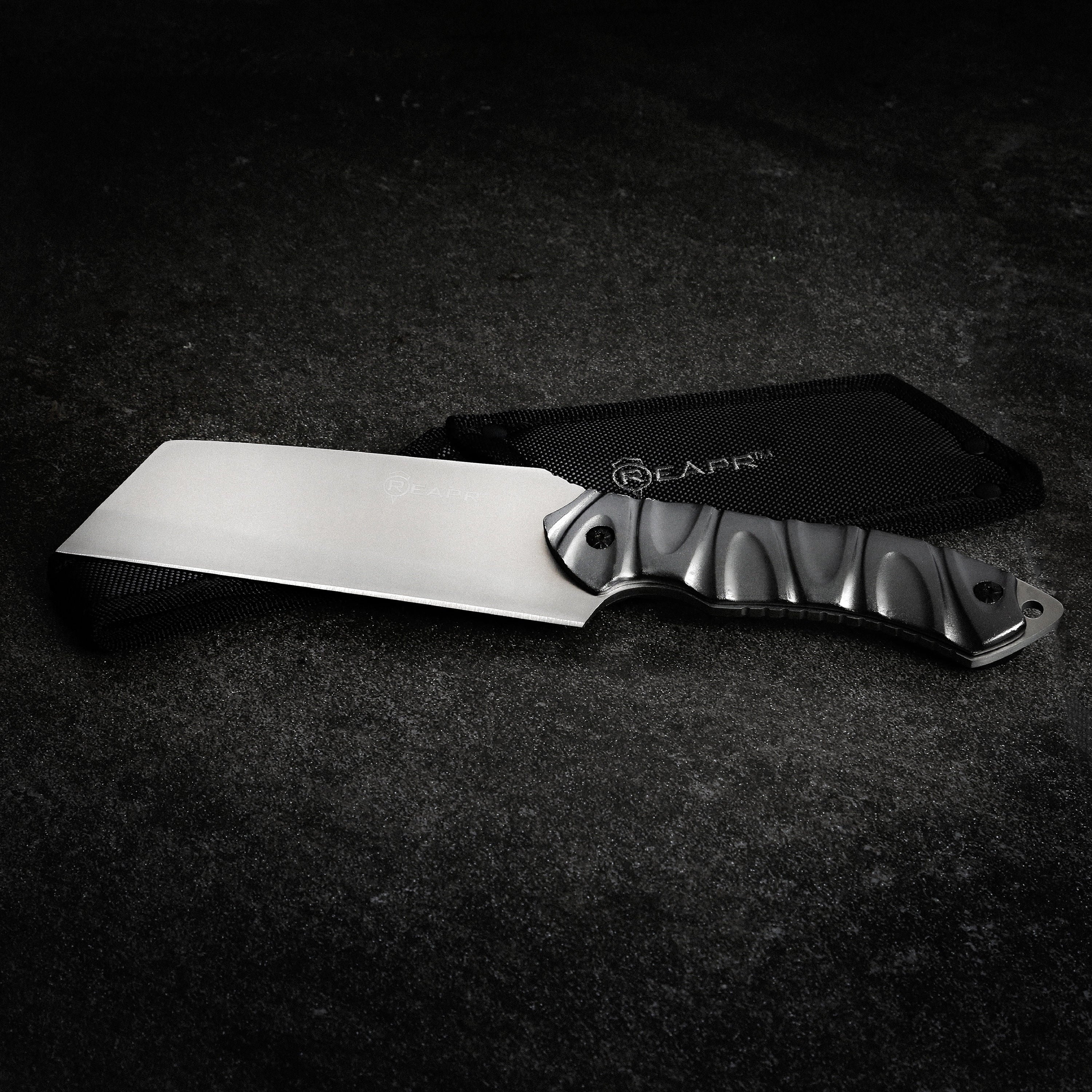 REAPR 11012 JAMR KNIFE - 6\" 420 MODIFIED DROP POINT STAINLESS STEEL BLADE WITH SATIN FINISH, ANODIZED ALUMINUM HANDLE