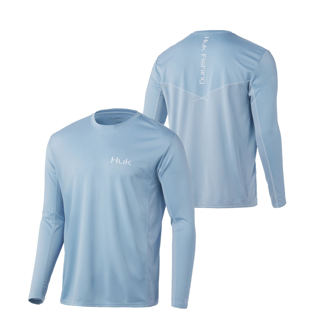 Huk Icon Crew Long Sleeve Shirt Fog Green S