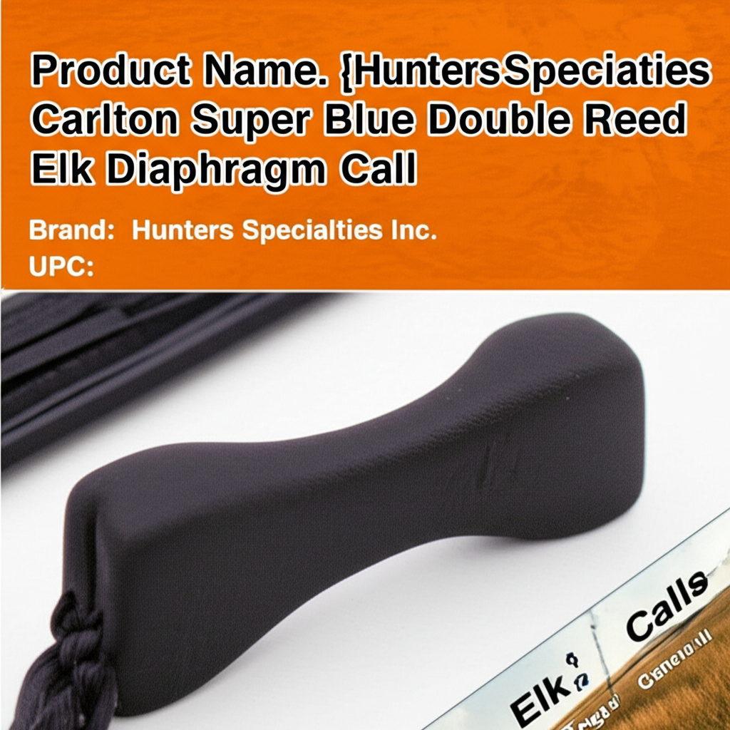 AI generated image for Hunters Specialties Carlton Super Blue Double Reed Elk Diaphragm Call