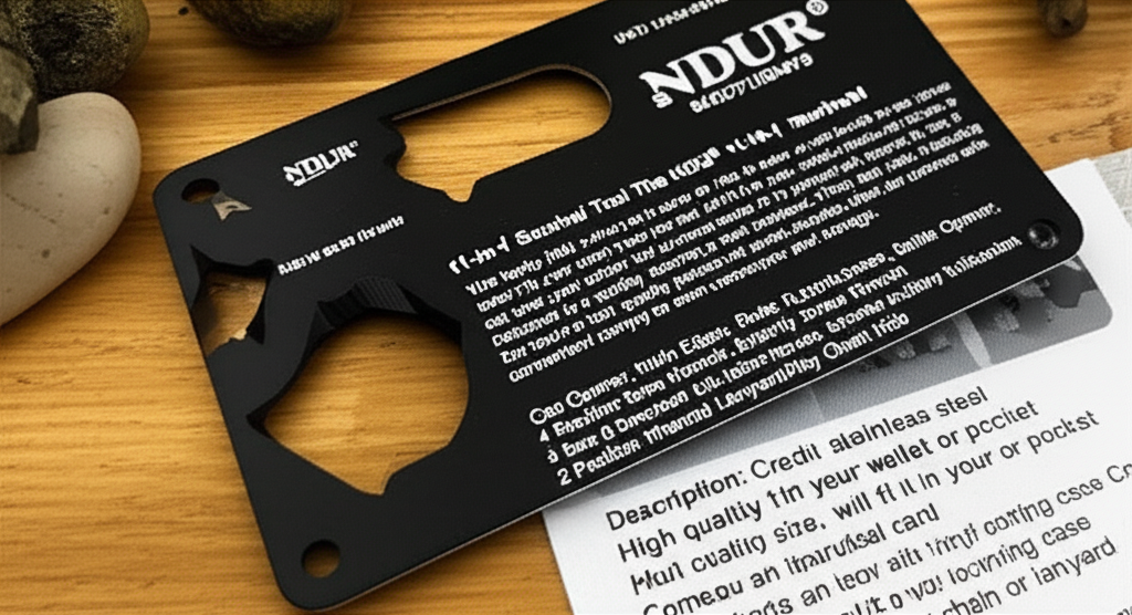AI generated image for 11-IN-1 SURVIVAL TOOL - BLACK