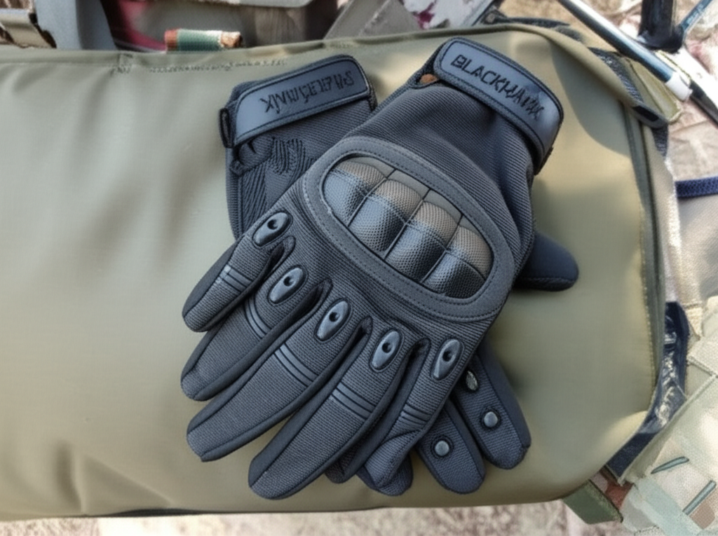 AI generated image for BLACKHAWK S.O.L.A.G STEALTH GLOVES - BLACK, LARGE