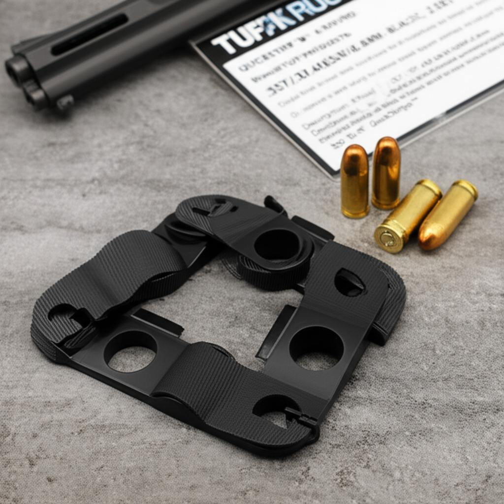 AI generated image for QUICKSTRIPS - 6 ROUND, .357/.38/.40S&W/6.8MM - BLACK, 2 SET