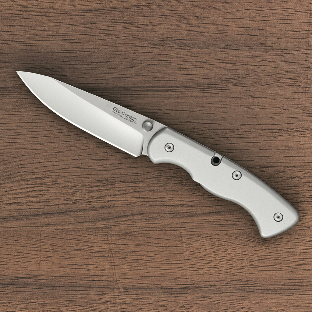 AI generated image for FOLDER 2.6" CLEAVER BLADEOLD TIMER KNIFE SLIM CLEAVER