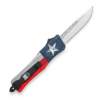 MEDIUM CTK-1 CERAKOTE® TEXAS FLAG - 3\" BLADE, DROP POINT, NOT SERRATED