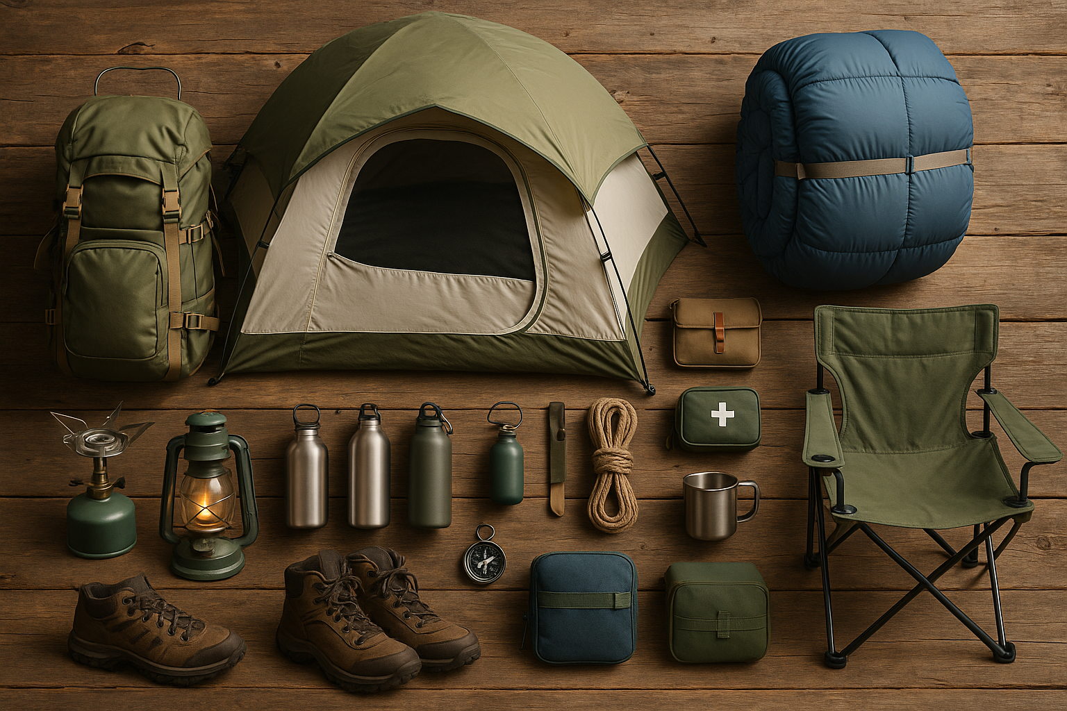 outdoors and camping supplies