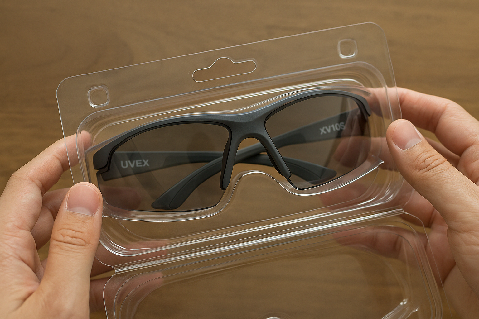 UVEX XV108 safety glasses in protective case unboxing