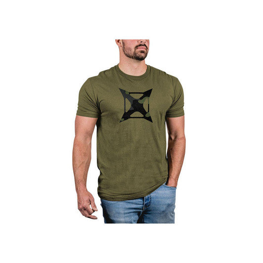 STEALTH LOGO TEE - GREEN, SMALL